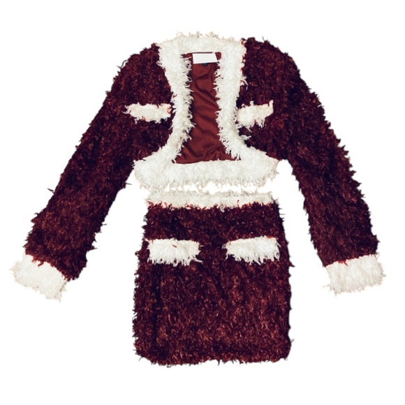 Shag Two Piece Skirt Set - Picture 1 of 5